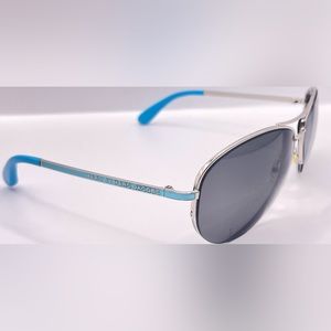Marc by Marc Jacobs MMJ119/a Blue Silver Pilot Half-Rim Sunglasses Frames Only